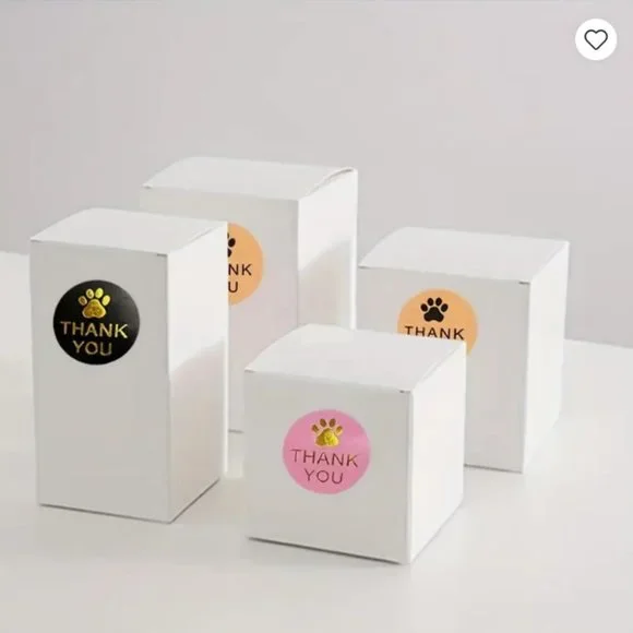 Thank you Stickers - Paw Prints 500 pcs - NWT - Picture 3 of 3